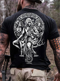 V.K.N.G™ LOKI PRINT MEN'S CASUAL T-SHIRT