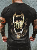 HARDCORE PRINT MEN'S CASUAL T-SHIRT