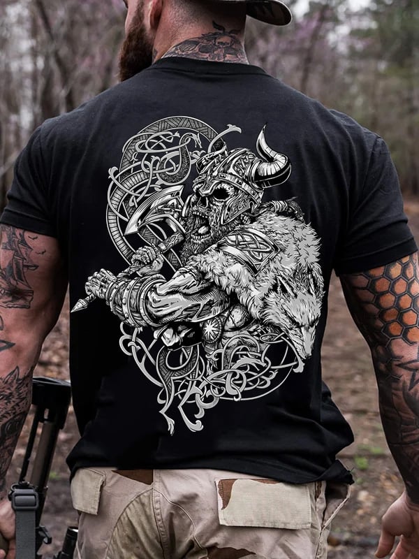 BERSERKER PRINT MEN'S CASUAL T-SHIRT