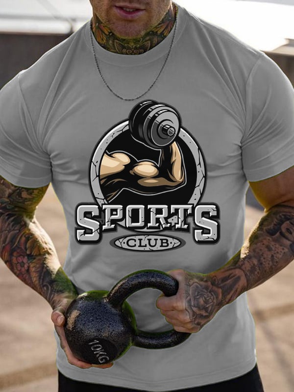 SPORTS CLUB MEN'S FITNESS T-SHIRTS