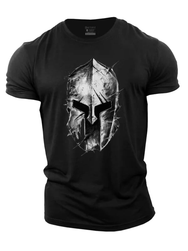 SPARTAN HEAD CASUAL MEN'S T-SHIRT