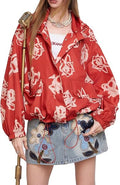 Womens Oversized Windbreaker Jacket