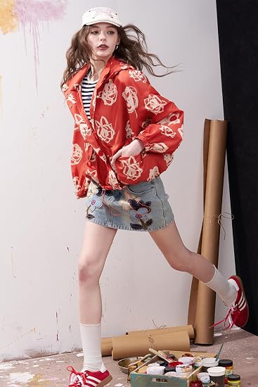 Womens Oversized Windbreaker Jacket