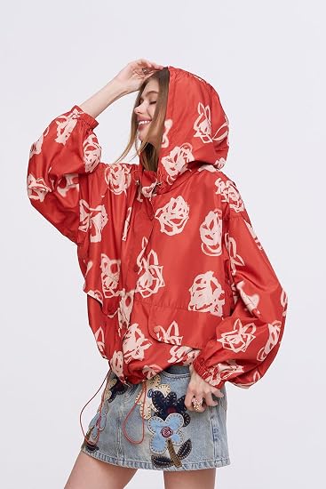 Womens Oversized Windbreaker Jacket