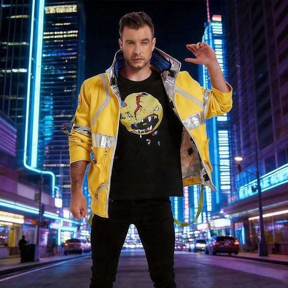 High-Visibility Reflective Streetwear Anime Costume