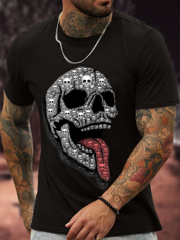 SUPER SKULL MEN'S FASHION T-SHIRT