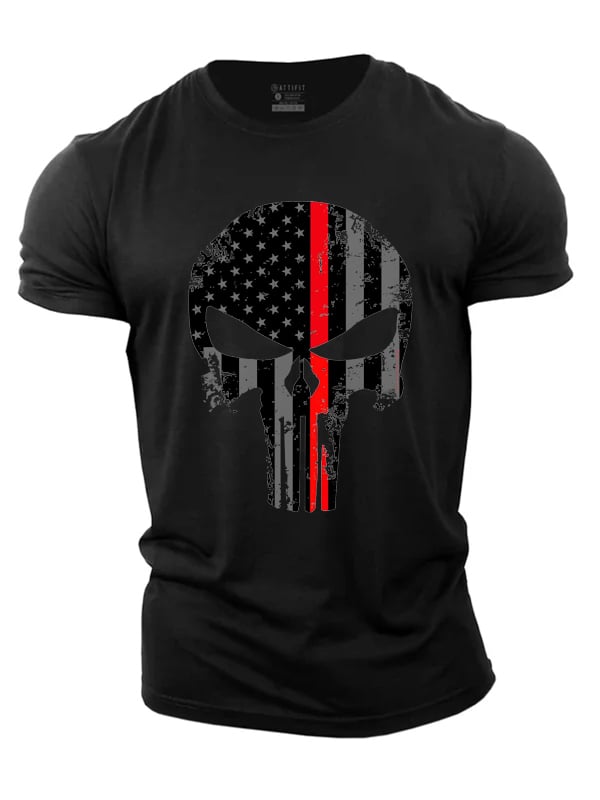 TRAIN LINE YOUR WORST ENEMY IS WATCHING PRINT MEN'S CASUAL T-SHIRT