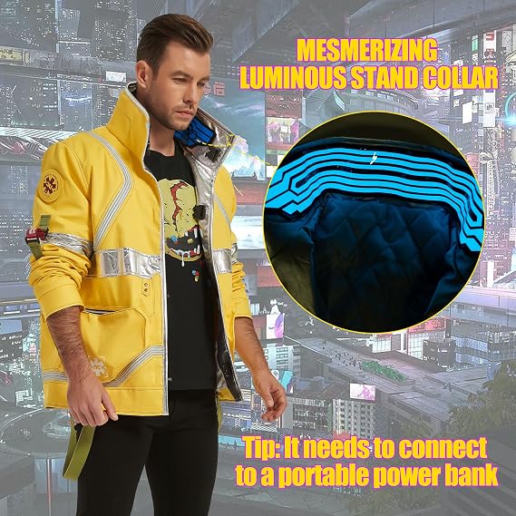 High-Visibility Reflective Streetwear Anime Costume