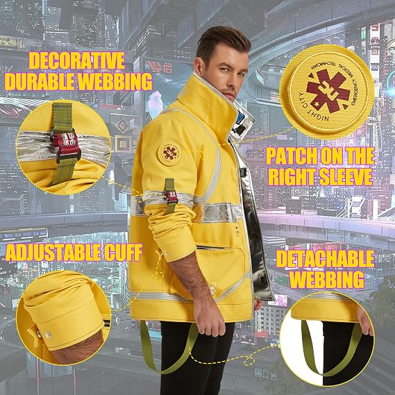 High-Visibility Reflective Streetwear Anime Costume