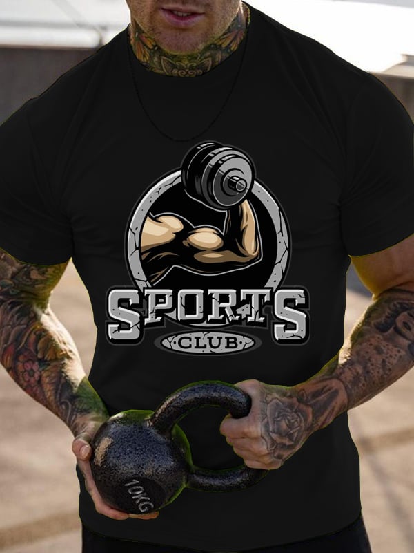 SPORTS CLUB MEN'S FITNESS T-SHIRTS