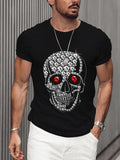 CRYSTAL SKULL MEN'S FASHION T-SHIRT