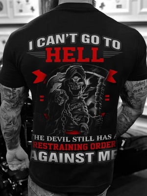 MEN'S FASHION SKULL PRINT CUSTOM CASUAL CREW NECK T-SHIRT