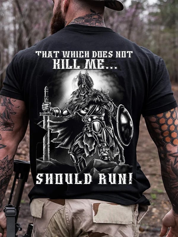 BERSERKER QUOTES PRINT MEN'S CASUAL T-SHIRT