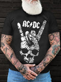 RETRO GESTURE PRINT MEN'S CASUAL T-SHIRT